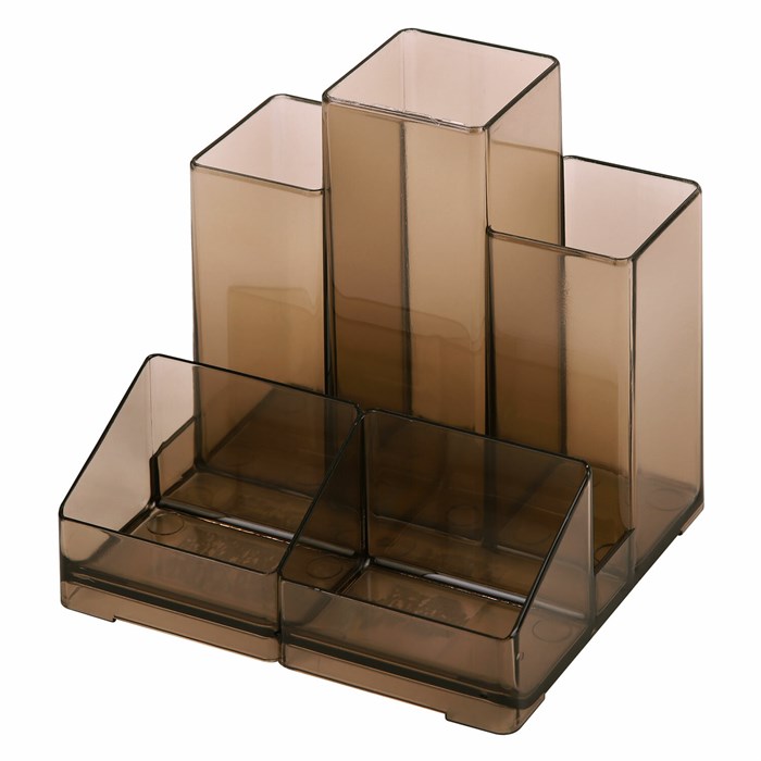 Подставка-органайзер BRAUBERG-CONTRACT, 109х95х101,5 мм, 5 отделений, тонированная, 230994 230994 - фото 342100
