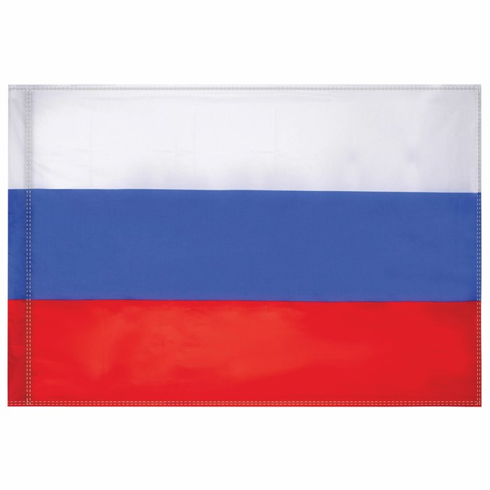 Флаг России, 90х135 см, карман под древко, упаковка с европодвесом 550021 - фото 342403