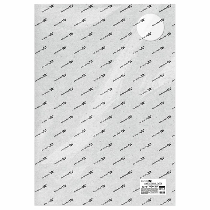 Бумага для акварели 300 г/м2 560x760 мм крупное зерно, 10 листов, BRAUBERG ART PREMIERE, 113239 113239 - фото 348169