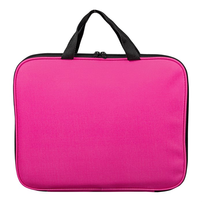 Папка на молнии с ручками STAFF EVERYDAY, А4, полиэстер, ярко-розовая, 270734 270734