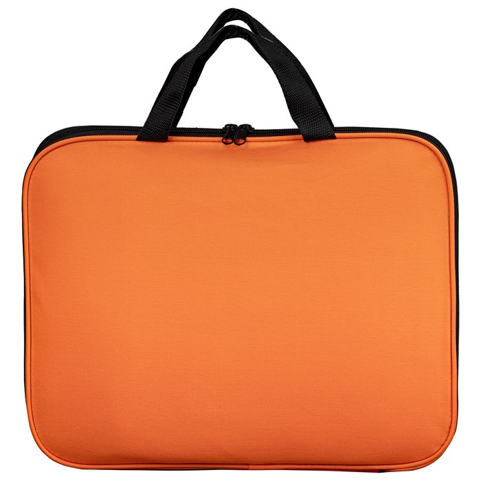 Папка на молнии с ручками STAFF EVERYDAY, А4, полиэстер, ярко-оранжевая, 270735 270735