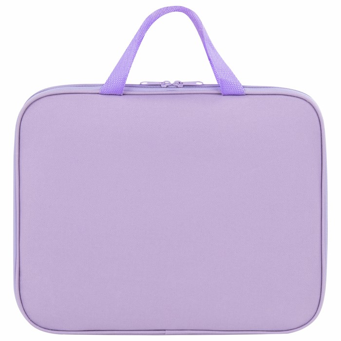 Папка на молнии с ручками STAFF EVERYDAY А4, полиэстер, нежно-фиолетовый, 272185 272185