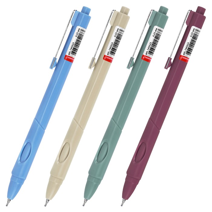 Ручка шариковая автоматическая с грипом BRAUBERG "COMFORT GRIP", СИНЯЯ, игольчатый наконечник 0,7 мм, линия письма 0,35 мм, 144323 144323 - фото 370960