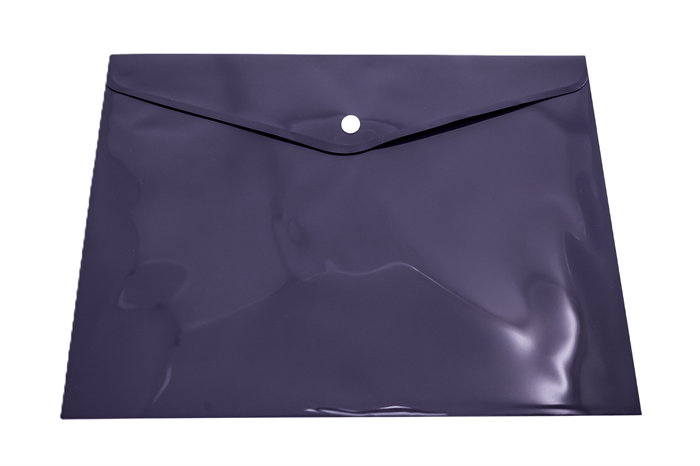 Папка-конверт с кнопкой, "Консул" А4, до 100 листов, 0,15 мм, Цвет: черный П0090