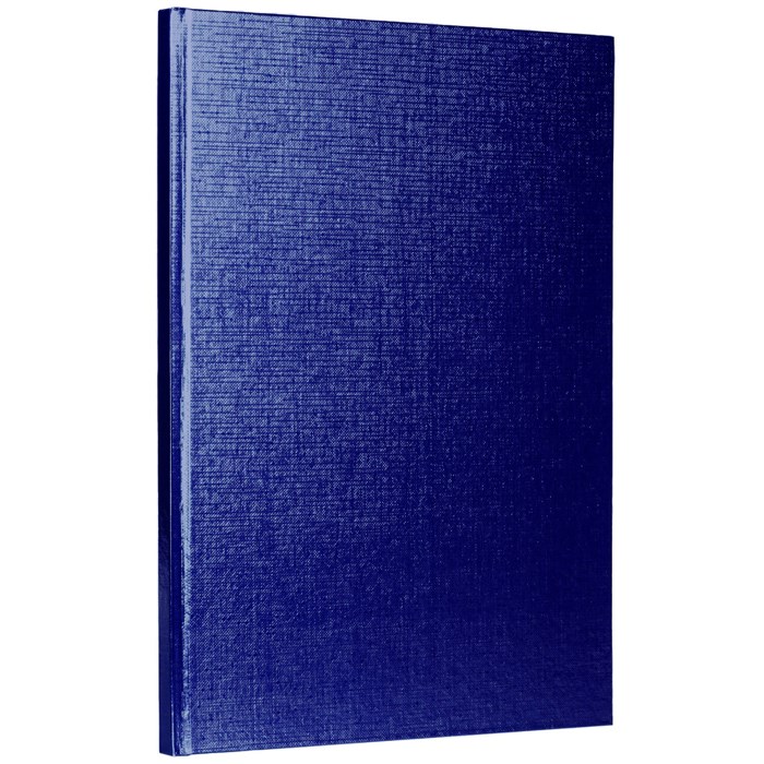 Блокнот А5 167х216 мм, 80 л., твёрдый, бумвинил "METALLIC", клетка, блок 5 цв., HATBER, синий, 084780, 80ББ5В1 117636