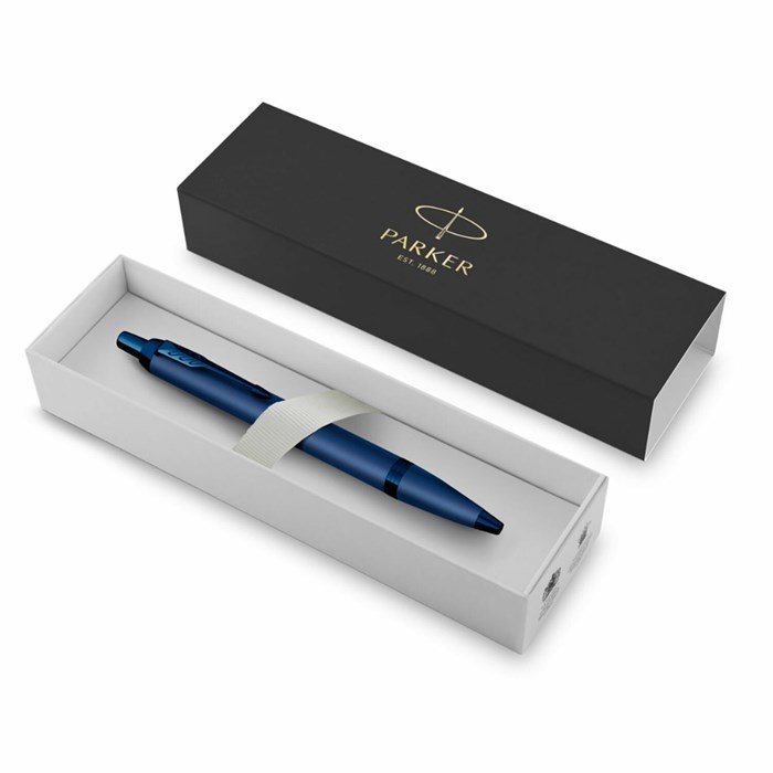 Ручка шариковая PARKER "IM Professionals Monochrome Blue", корпус синий металлик, сталь, синяя, 2172966 144346