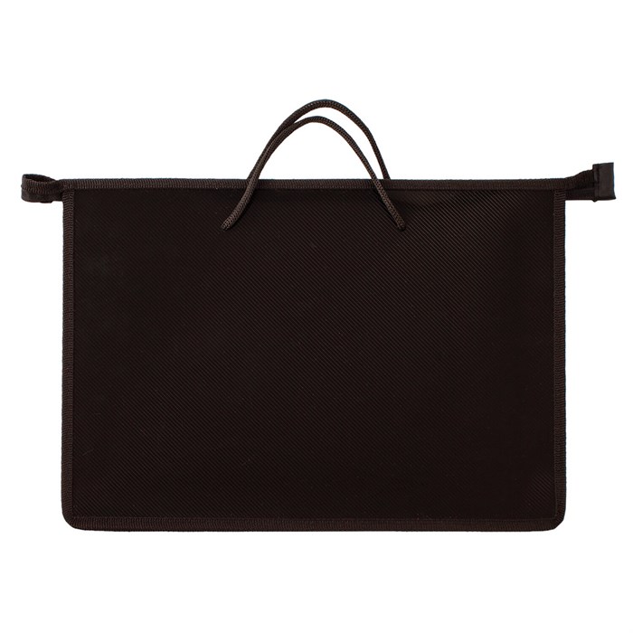 Папка на молнии с ручками ПИФАГОР, А4, 1 отделение, пластик, 55 мм, черная, 228236 228236