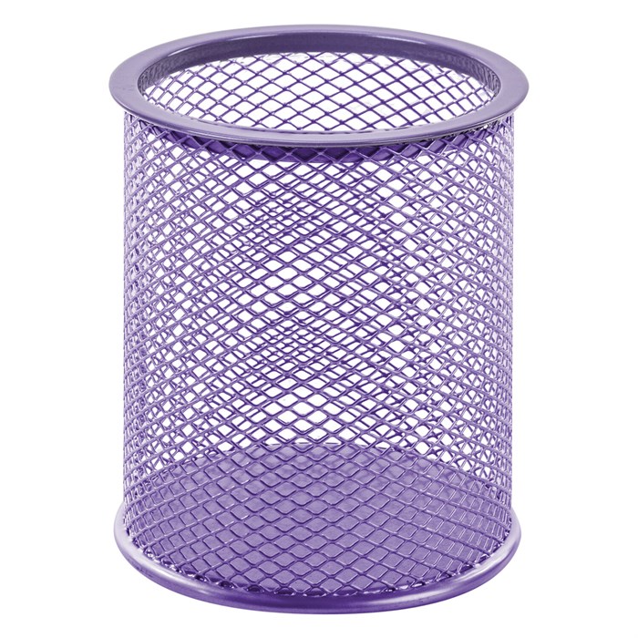 Подставка-органайзер BRAUBERG "Germanium", металлическая, круглое основание, 100х89 мм, фиолетовая, 231981 231981