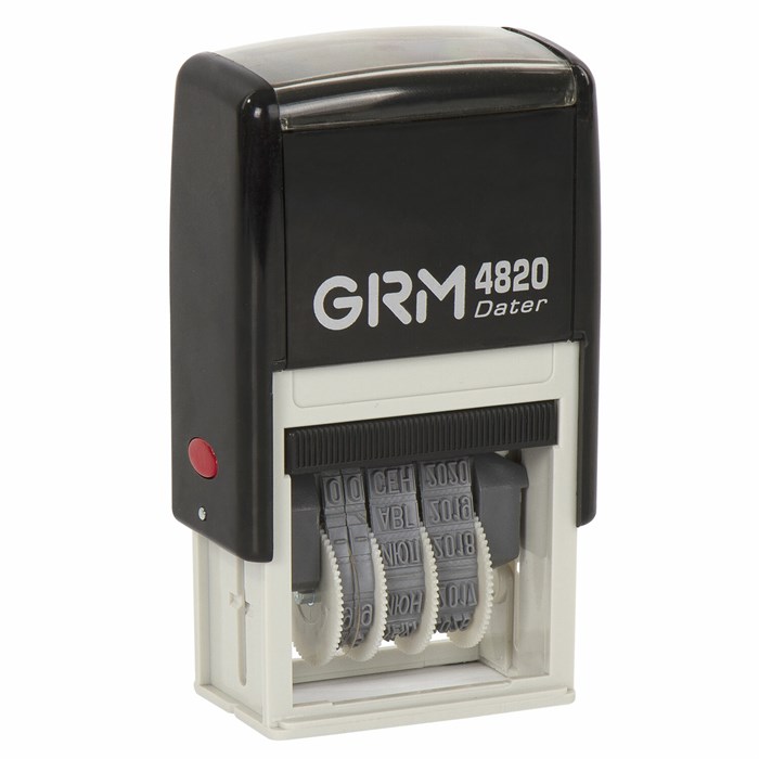 Датер-мини месяц буквами, оттиск 22х4 мм синий, GRM 4820, 124361131 237746