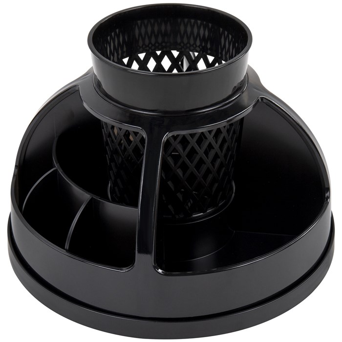 Подставка-органайзер STAFF "Attraction", 9 отделений, вращающаяся, черная, 238319 238319