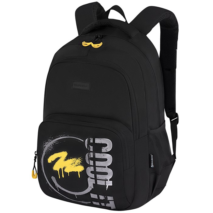 Рюкзак BRAUBERG CONCEPT универсальный, 2 отделения, светоотражающий принт, "Cool it", 45х30х18 см, 273846 273846