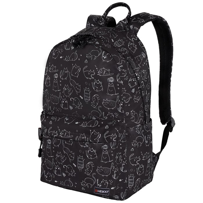 Рюкзак HEIKKI DREAM (ХЕЙКИ) универсальный, с карманом для ноутбука, эргономичный, "Crazy cats", 42х26х14 см, 273853 273853