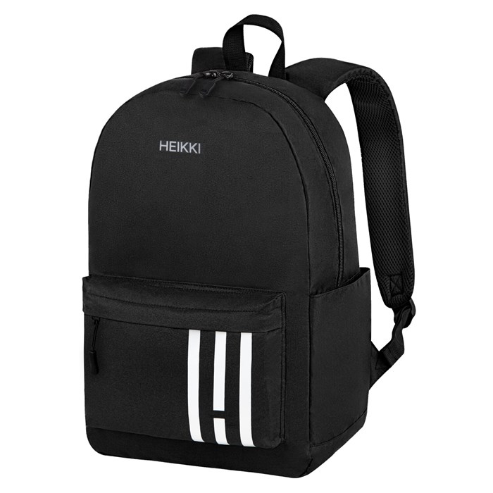 Рюкзак HEIKKI ENERGETIC (ХЕЙКИ) универсальный, эргономичный, "Strips", черный, 43х30х16 см, 273860 273860