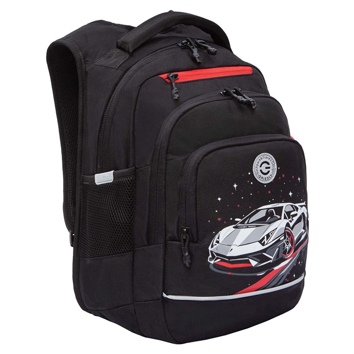 Рюкзак GRIZZLY школьный, анатомическая спинка, 2 отделения, для мальчиков, "YOUR ROUTE", 25х40х22 см, RB-550-1/2 274156