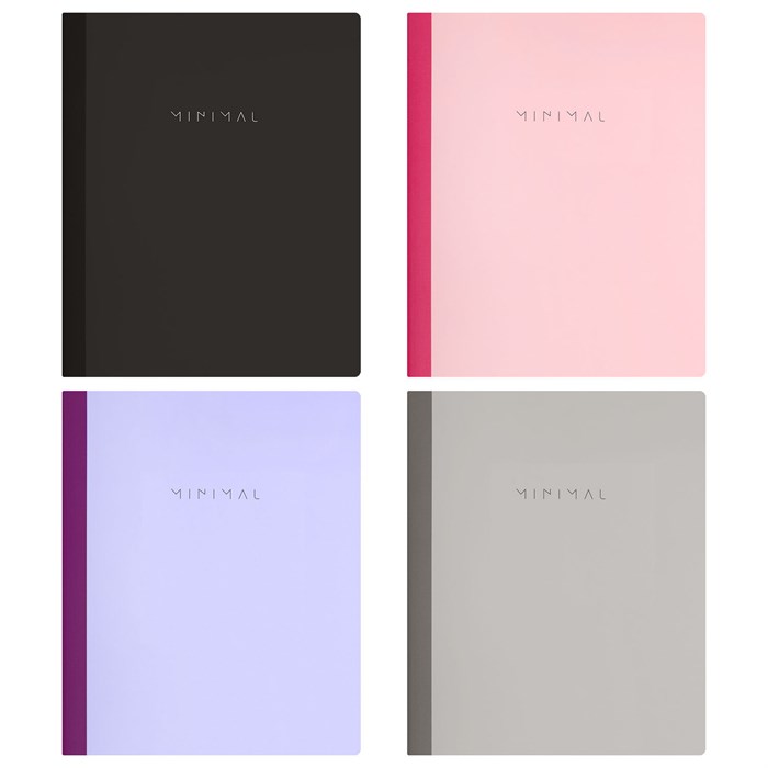 Тетрадь А5 96 л. BRAUBERG, на сшивке с корешком, клетка, обложка картон, "Minimal", 405287 405287