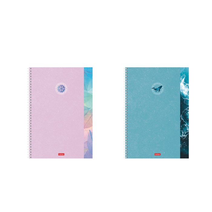 Тетрадь А4 96 л., HATBER, гребень, клетка, обложка картон, "Вдохновение вокруг" (микс в спайке), 088815, 96Т4В1гр 405432