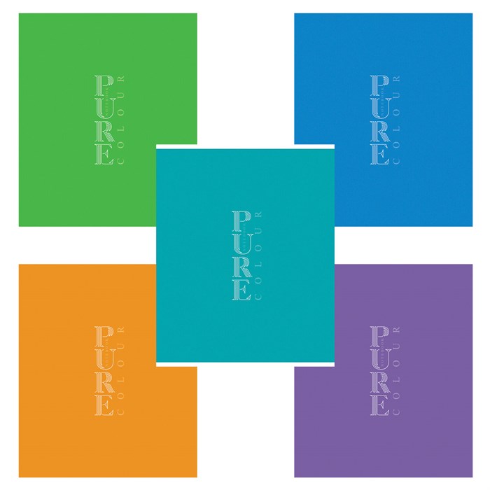 Тетрадь А5 48 л., HATBER-ECO скоба, офсет №2 ЭКОНОМ, клетка, обложка картон, PUREcolour (микс), 092115, 48Т5C1 405565