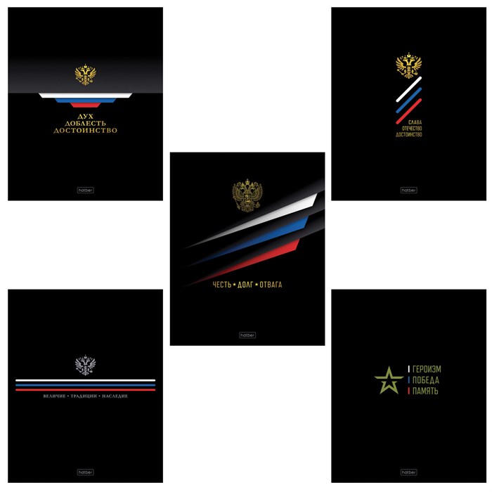 Тетрадь А5 48л. HATBER скоба, клетка, глянцевая ламинация, Россия (микс в спайке), 09, 48Т5лВ1 405607