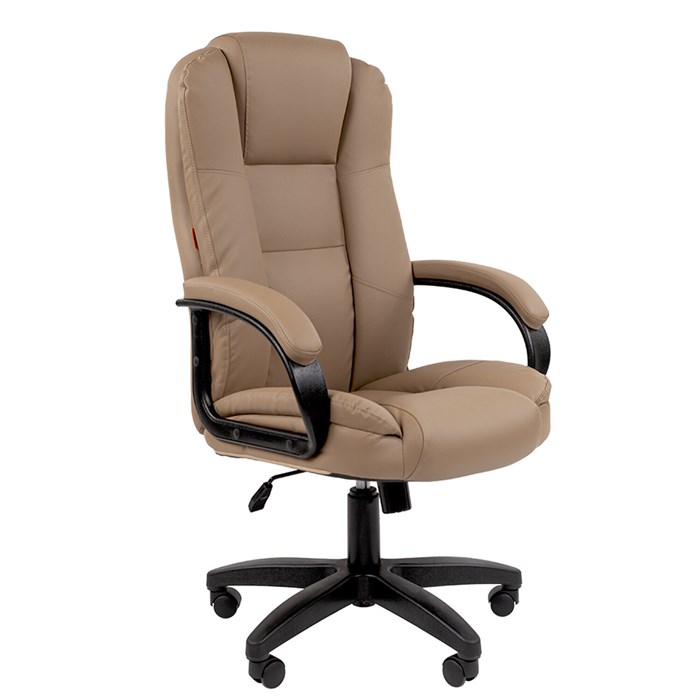 Кресло офисное Chairman CH 600 LT, экокожа, бежевое, 7158660 533227