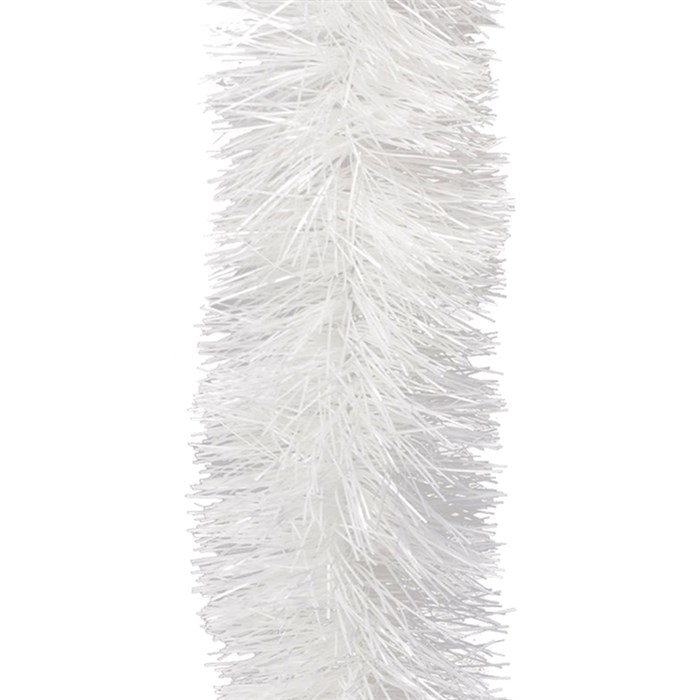 Мишура 1 штука, диаметр 100 мм, длина 2 м, белая, 71727 591166