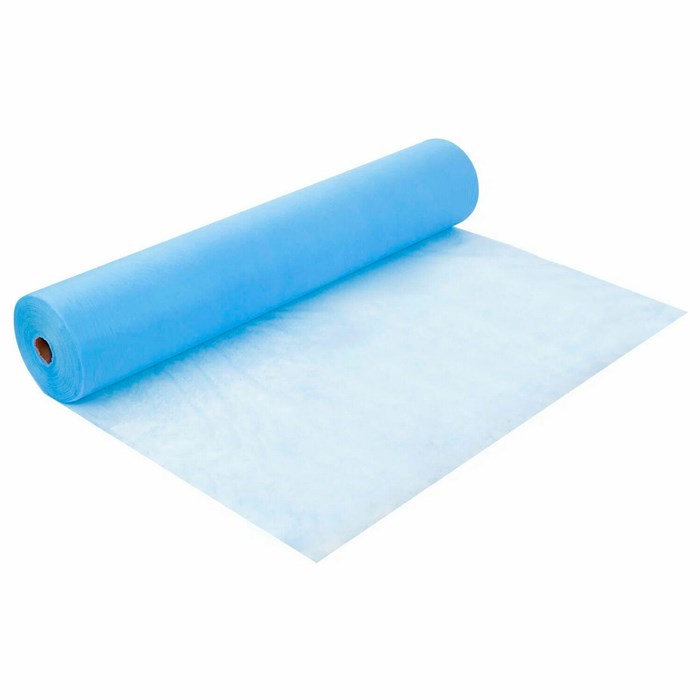 Простыня голубая рулонная с перфорацией 100 шт., 70х200 см, спанбонд 20 г/м2, NF 631582