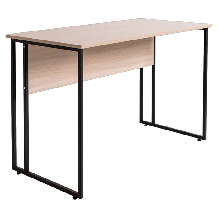 Стол BRABIX "SMART CD-019", 1180х600х770 мм, ЛОФТ, металл/ЛДСП ясень шимо светлый, каркас черный, 641947 641947