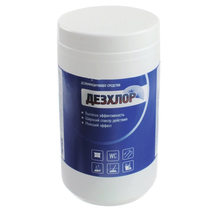 Средство дезинфицирующее 1 кг, ДЕЗХЛОР, хлорные таблетки 300 шт., банка, 00-00000230 700391