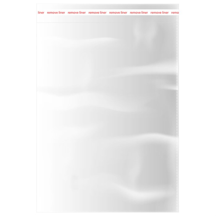 Пакеты БОПП с клеевым клапаном КОМПЛЕКТ 100 штук, 30 х 40 + 4 см, 53 мкм с усиленным швом, BRAUBERG, 700418 700418