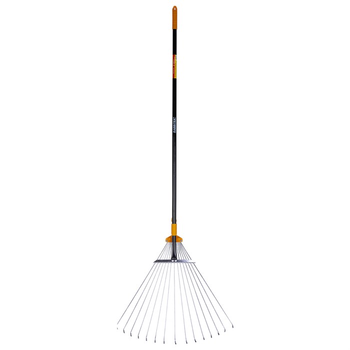 Грабли веерные 15 зубьев раздвижные, захват 20-60 см, ОБЩАЯ ДЛИНА 120-150 см, RABBITEX (РАББИТЕКС) "LONG HANDLE", 700495 700495