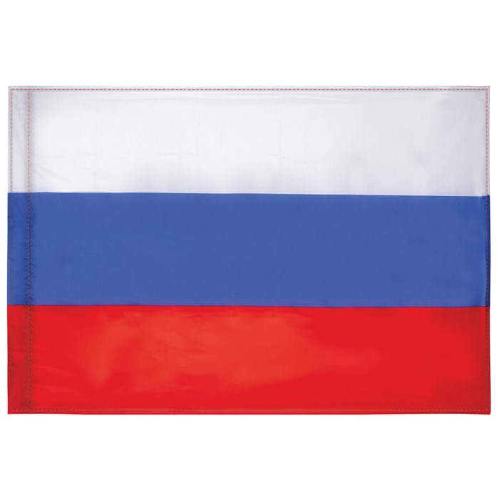 Флаг России 90х135 см без герба, ПРОЧНЫЙ с влагозащитной пропиткой, полиэфирный шелк, STAFF, 550225 550225
