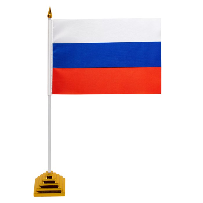 Флаг России настольный 14х21 см, без герба, BRAUBERG/STAFF, 550184 550184