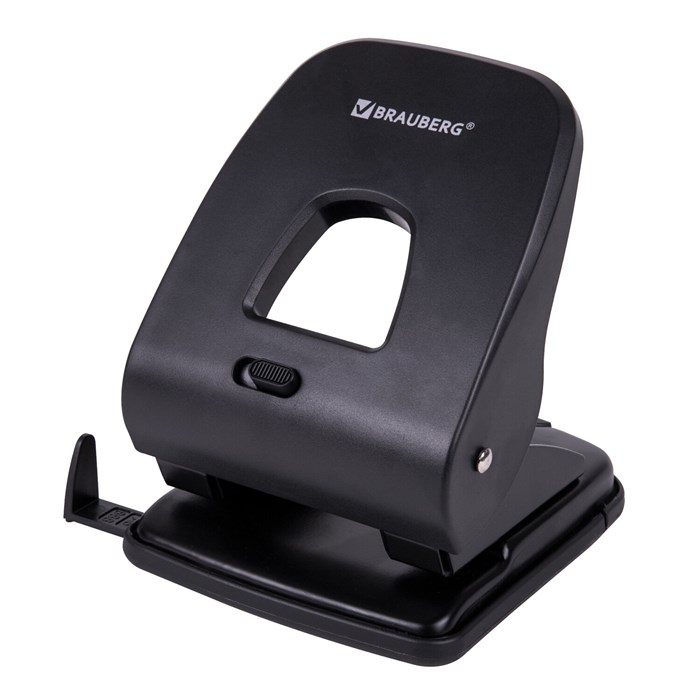 Дырокол BRAUBERG SX-40, до 40 листов, черный, 229695 229695
