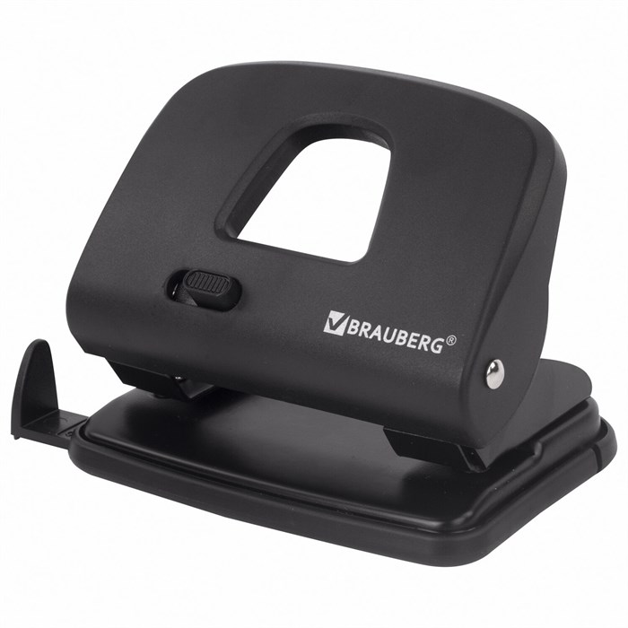 Дырокол BRAUBERG SX-20, до 20 листов, черный, 229694 229694