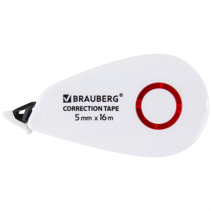 Корректирующая лента BRAUBERG SUPER, 5 мм х 16 м, корпус белый, блистер, 229061 229061