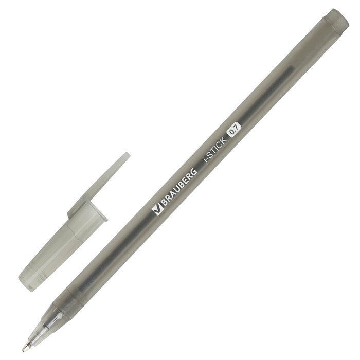Ручка шариковая BRAUBERG i-STICK, ЧЕРНАЯ, пишущий узел 0,7 мм, линия письма 0,35 мм, 143443 143443