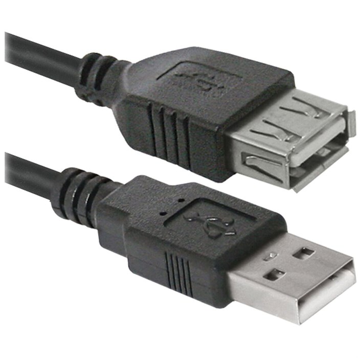 Кабель USB 2.0 AM-AF DEFENDER USB02-06, 1,8м, удлинитель USB-порта, 87456 511524