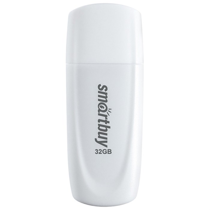 Флеш-диск 32 GB SMARTBUY Scout USB 2.0, белый, SB032GB2SCW 513769