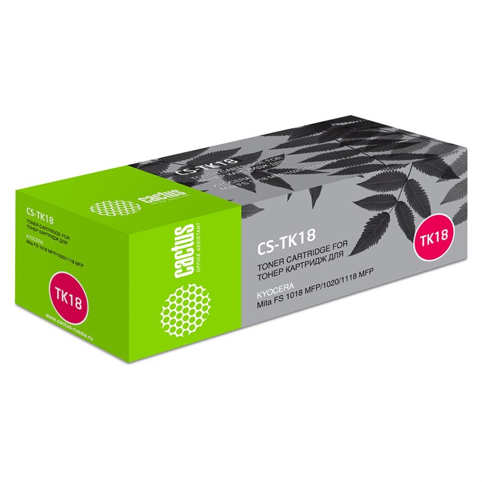 Тонер-картридж CACTUS (CS-TK18) для KYOCERA FS-1020/1018/1118, ресурс 7200 стр. 320902