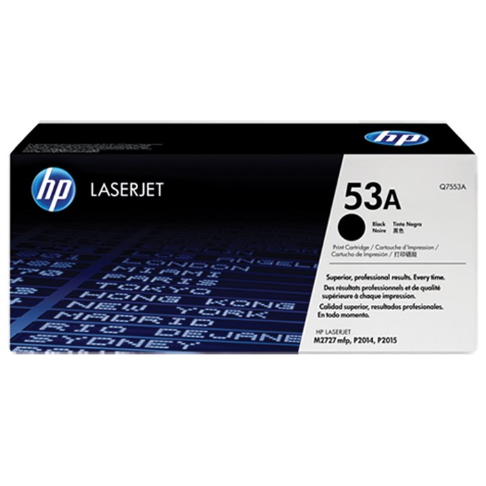 Картридж лазерный HP (Q7553A) LaserJet 2015/2015n/2014, №53А, оригинальный, ресурс 3000 страниц 360515