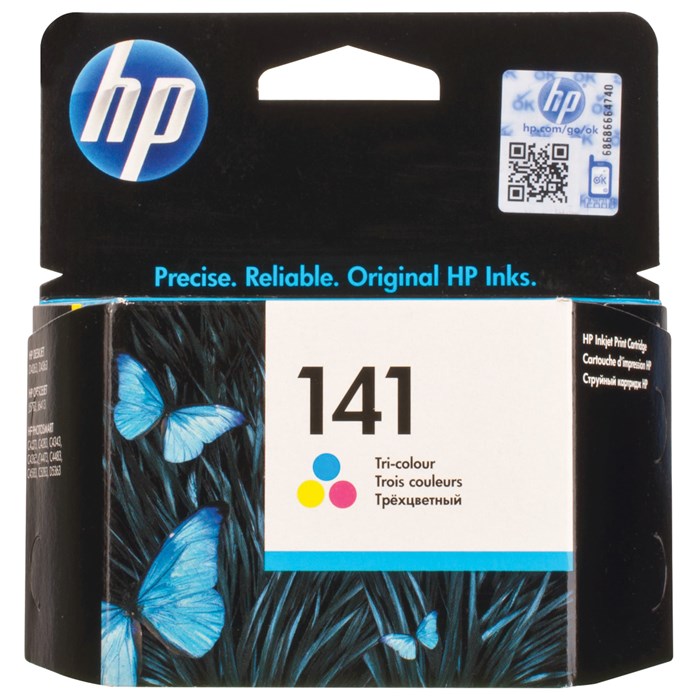 Картридж струйный HP (CB337HE) DJ C4283/C5283/D5363/Officejet J5783 и др, №141, цветной, оригинальный 360570