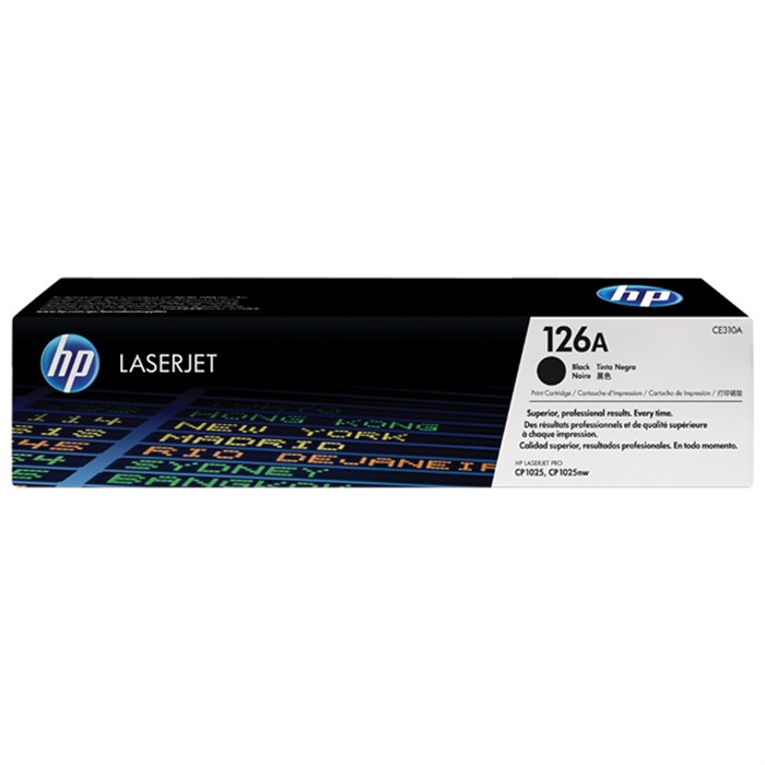 Картридж лазерный HP (CE310A) CLJ CP1025/CP1025NW, №126A, черный, оригинальный, ресурс 1200 страниц 360877