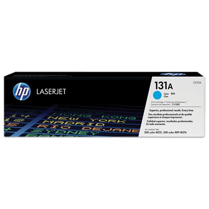 Картридж лазерный HP (CF211A) CLJ Pro 200 M276n/M276nw, №131A, голубой, оригинальный, ресурс 1800 страниц 361091
