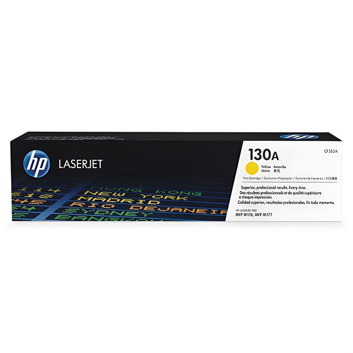 Картридж лазерный HP (CF352A) ColorLaserJet M176n/M177fw, №130A, желтый, оригинальный, ресурс 1000 страниц 361274