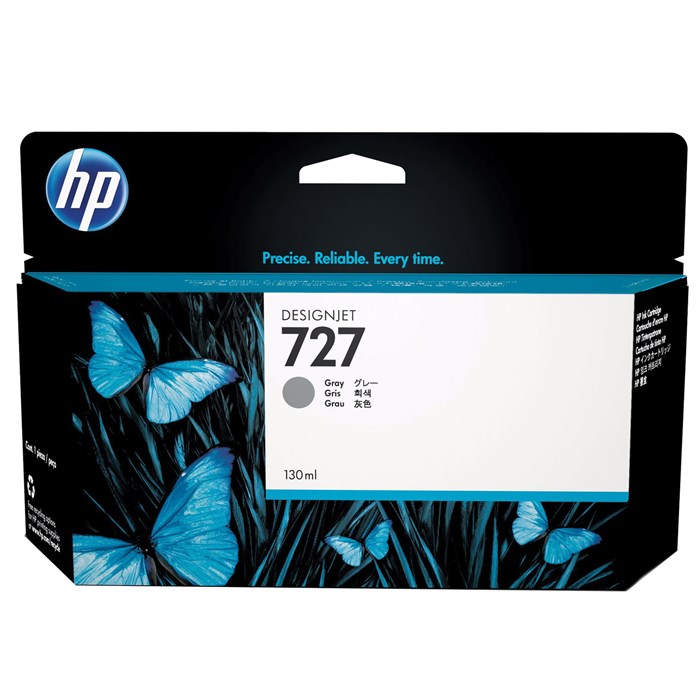 Картридж струйный для плоттера HP (B3P24A) Designjet T920/1500, №727, серый, 130 мл, оригинальный 361329