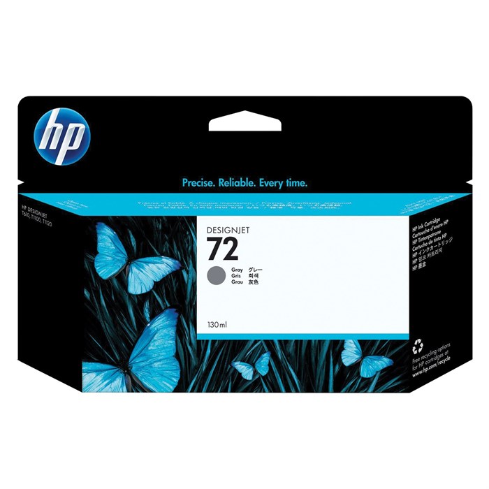 Картридж струйный для плоттера HP (C9374A) Designjet T610/795/1100 и др., №72, серый, 130 мл, оригинальный 361344
