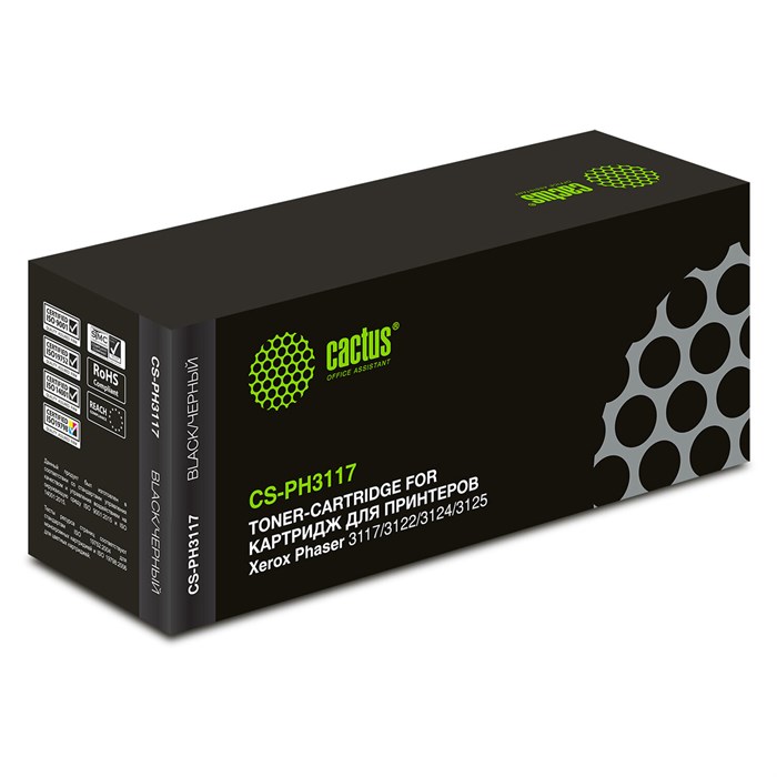Картридж лазерный CACTUS (CS-PH3117) для XEROX Phaser3117/3122/3124/3125, ресурс 3000 стр. 361769