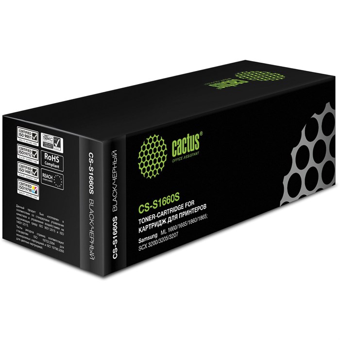 Картридж лазерный CACTUS (CS-S1660S) для SAMSUNG ML-1660/1665, ресурс 1500 страниц 361781