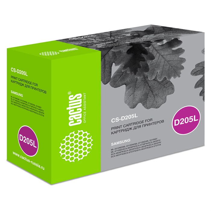 Картридж лазерный CACTUS (CS-D205L) для SAMSUNG ML-3310ND/3710D/3710ND, ресурс 5000 стр. 361783