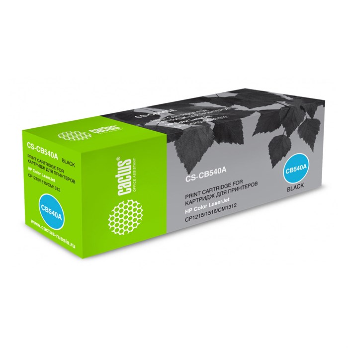 Картридж лазерный CACTUS (CS-CB540A) для HP CLJ CP1215/CP1515N/CM1312, черный, ресурс 2200 стр. 362051
