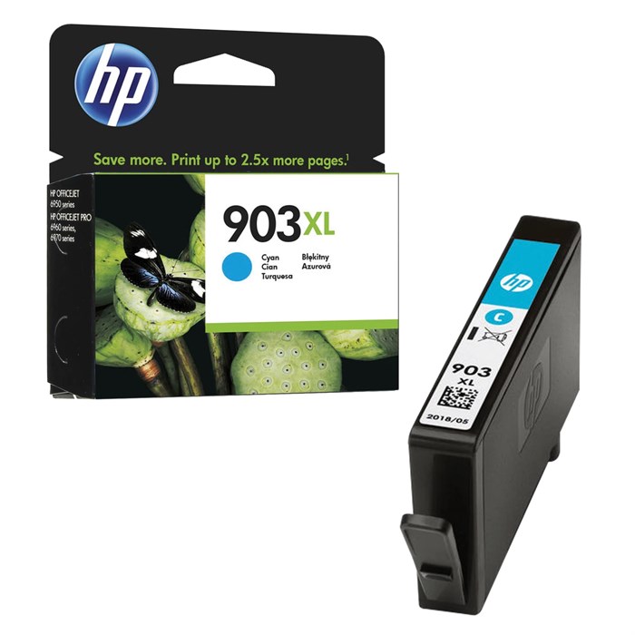 Картридж струйный HP (T6M03AE) OfficeJet 6950/6960/6970, №903XL, голубой, увеличенный ресур 825 стр., оригинальный 362337